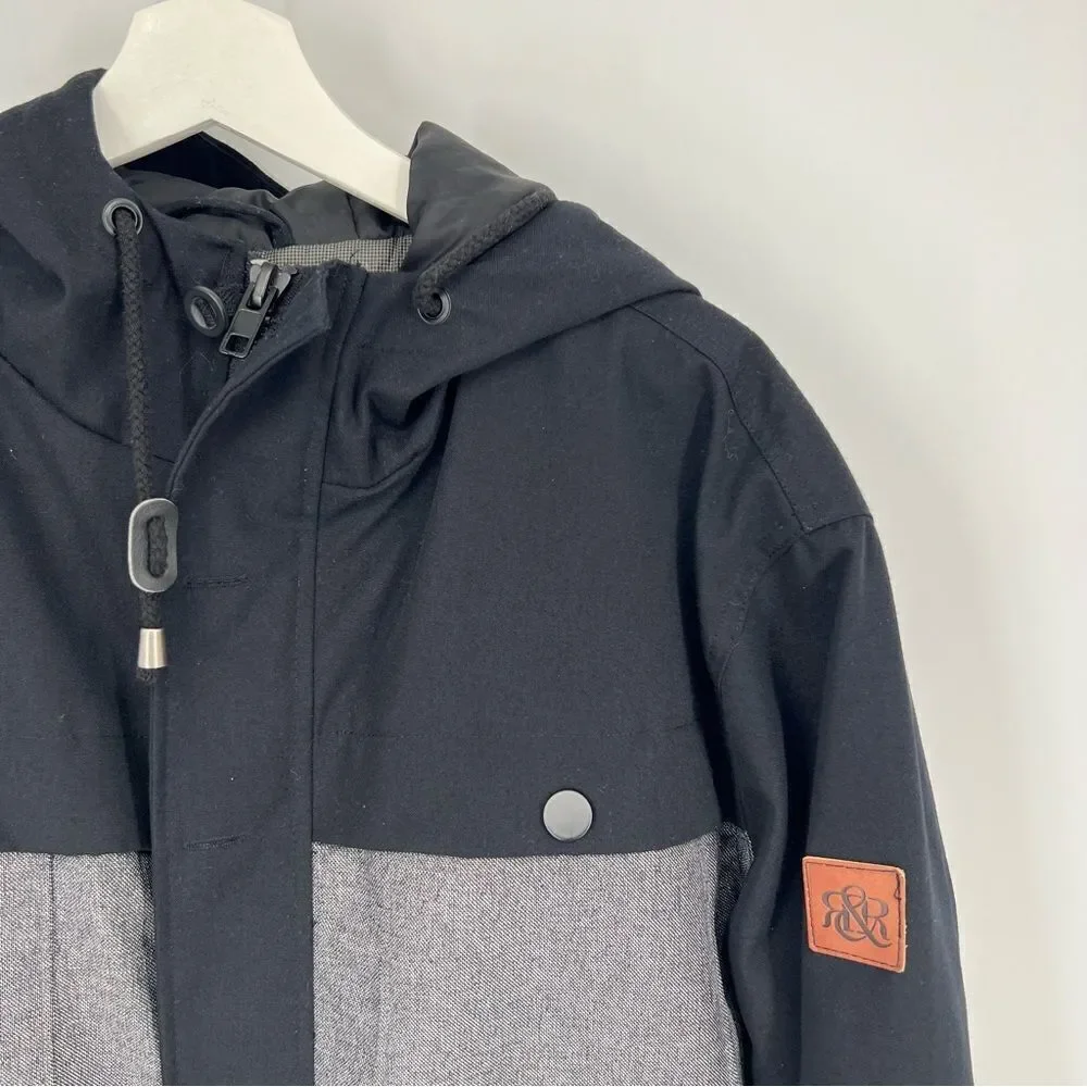 Rock &‎ Republic Jacket Coat Black and Gray XXL